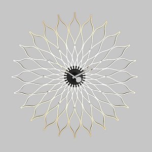 3d max clock sunflower nelson g