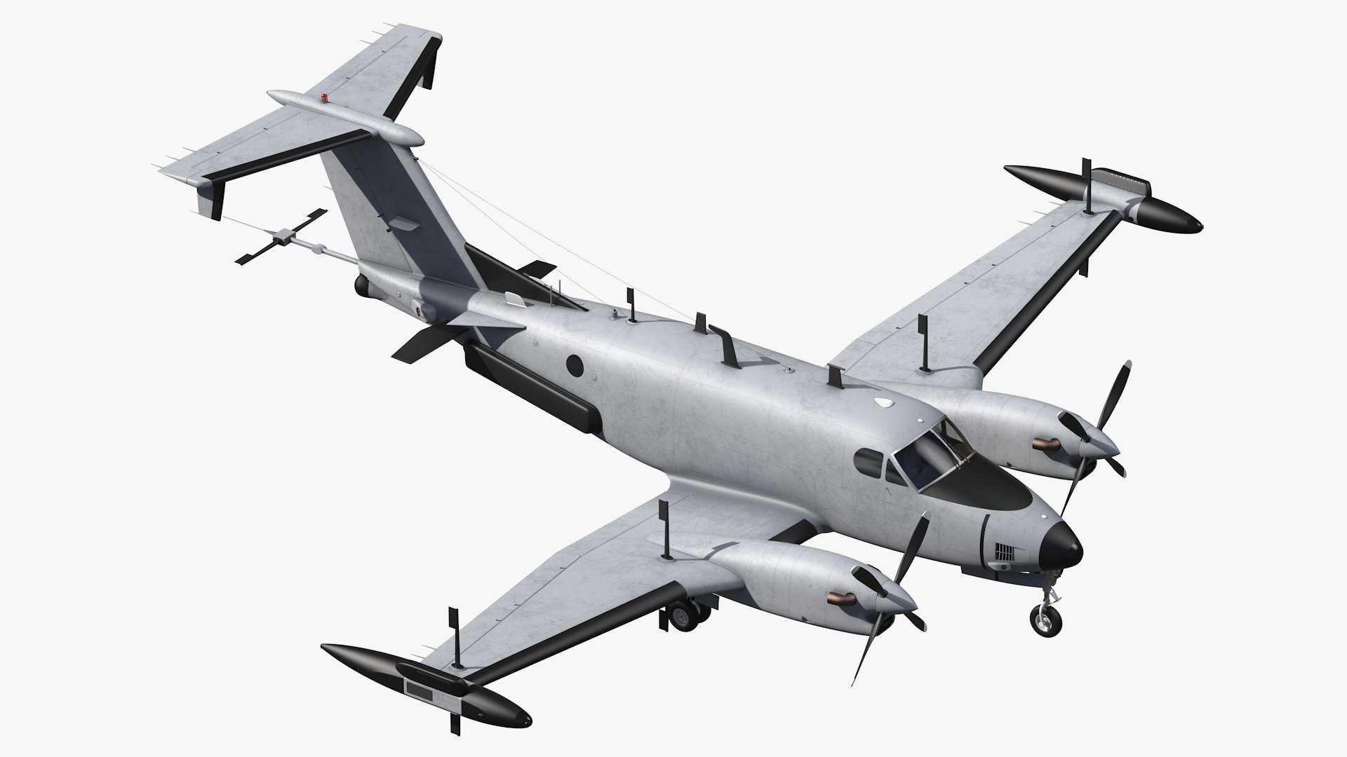 Beechcraft RC12 Guardrail 3D model preview