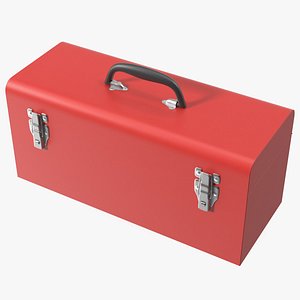 Metal Toolbox Red