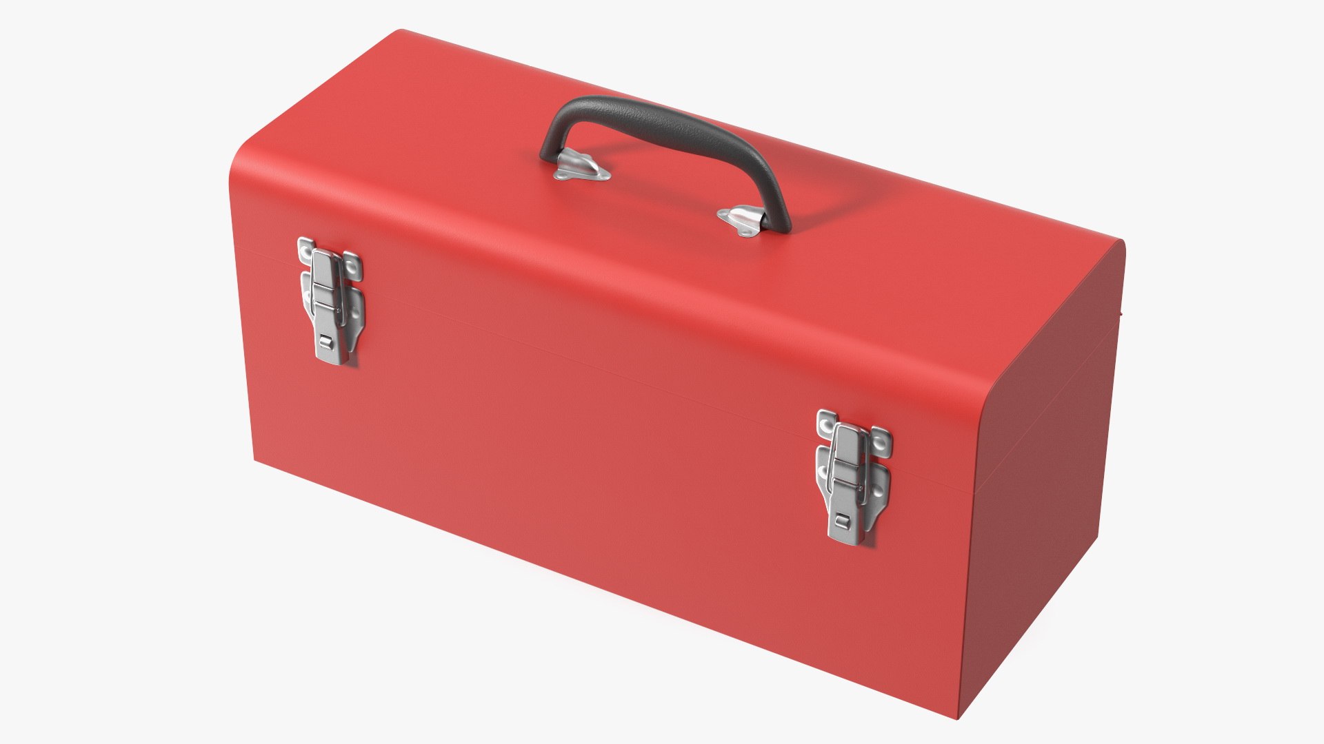 Metal Toolbox Red 3D model preview