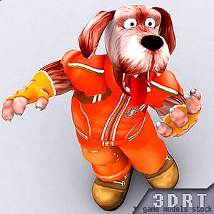 3d doggy dog model
