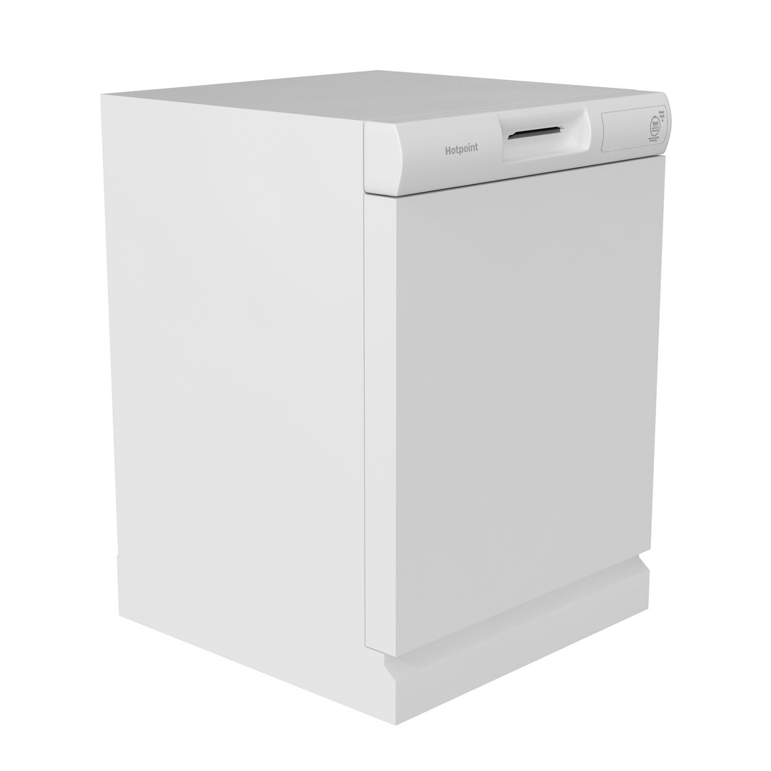 Hotpoint Dishwasher 3D Model TurboSquid 1915359