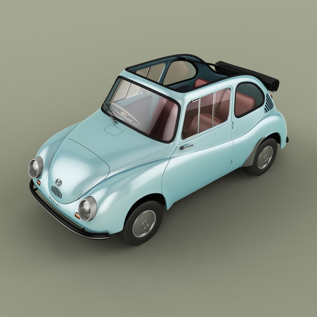 Subaru  360 Convertible 3D model https://p.turbosquid.com/ts-thumb/k5/qRBxNy/H3/subaru360cabrio6/jpg/1745911629/1920x1080/fit_q87/39975be4842a6b47f08d0e83a5d6575c3c77e595/subaru360cabrio6.jpg