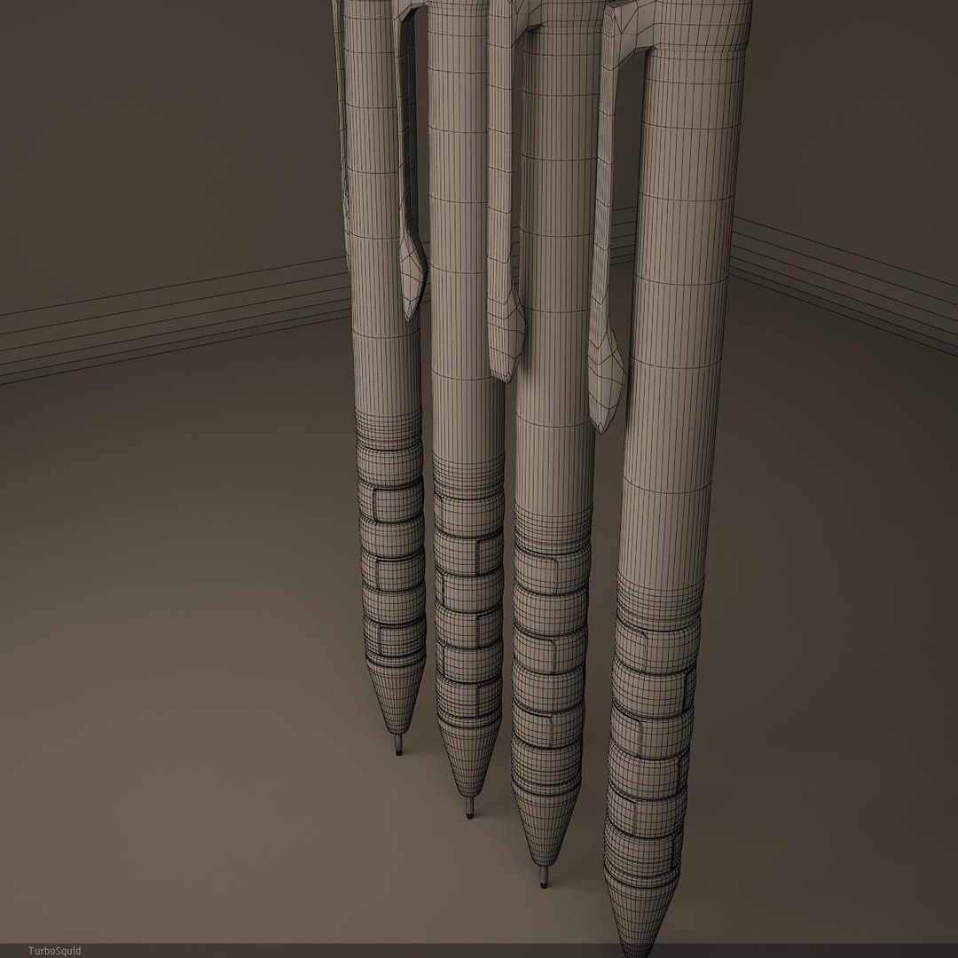 3d rotring renders v-ray model