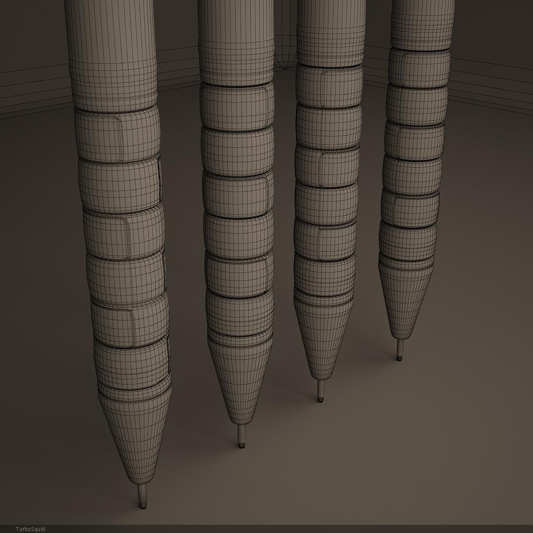 3d rotring renders v-ray model