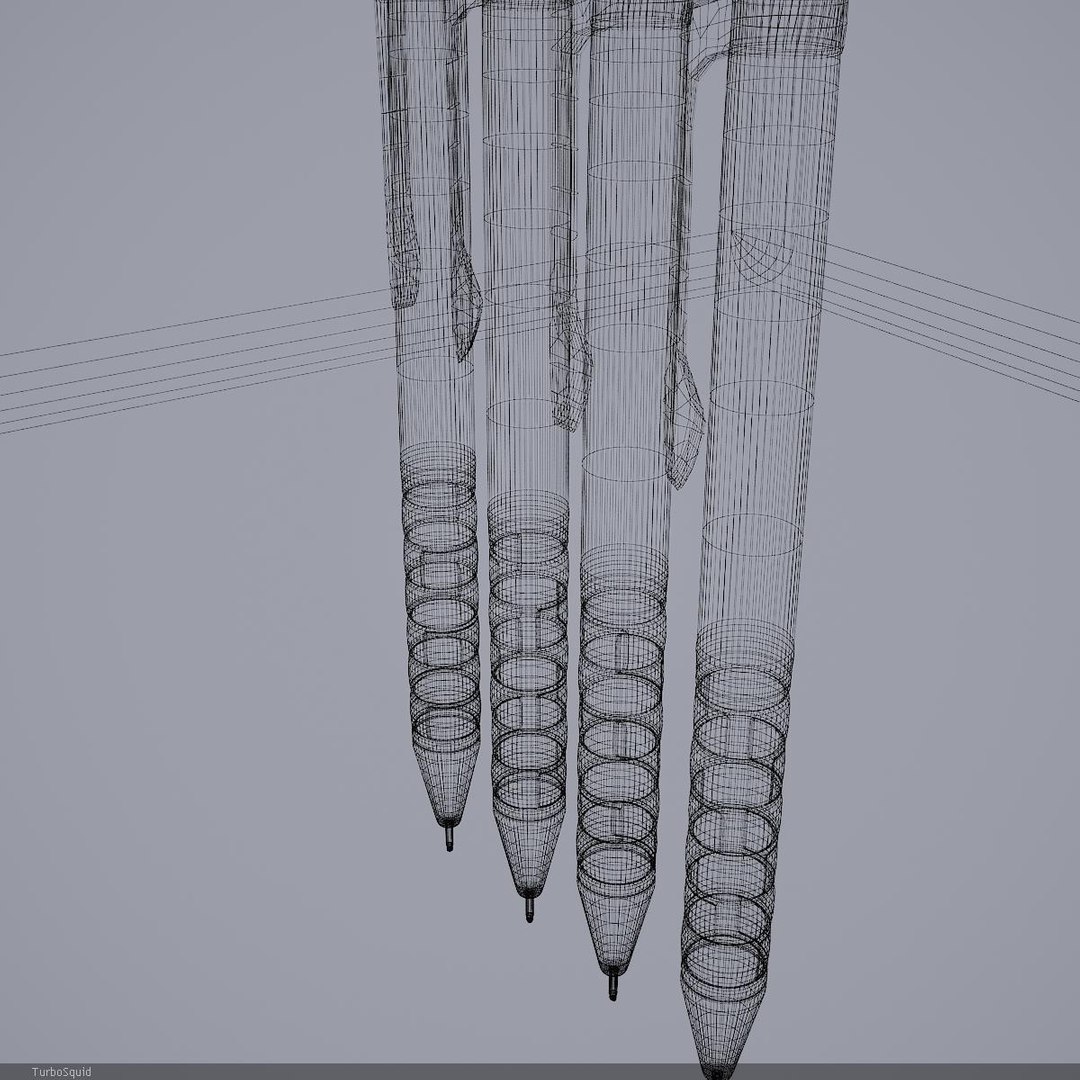 3d rotring renders v-ray model