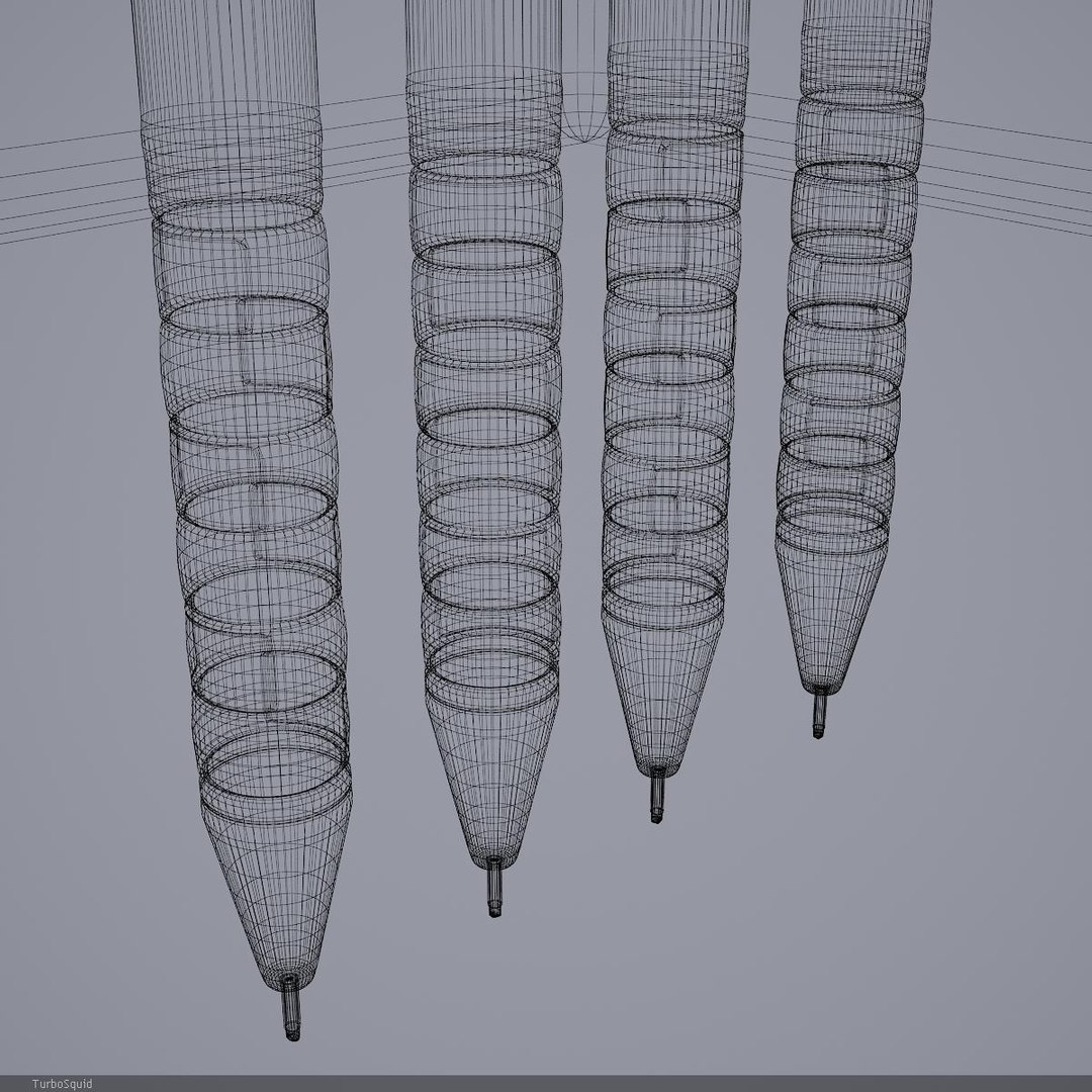 3d rotring renders v-ray model