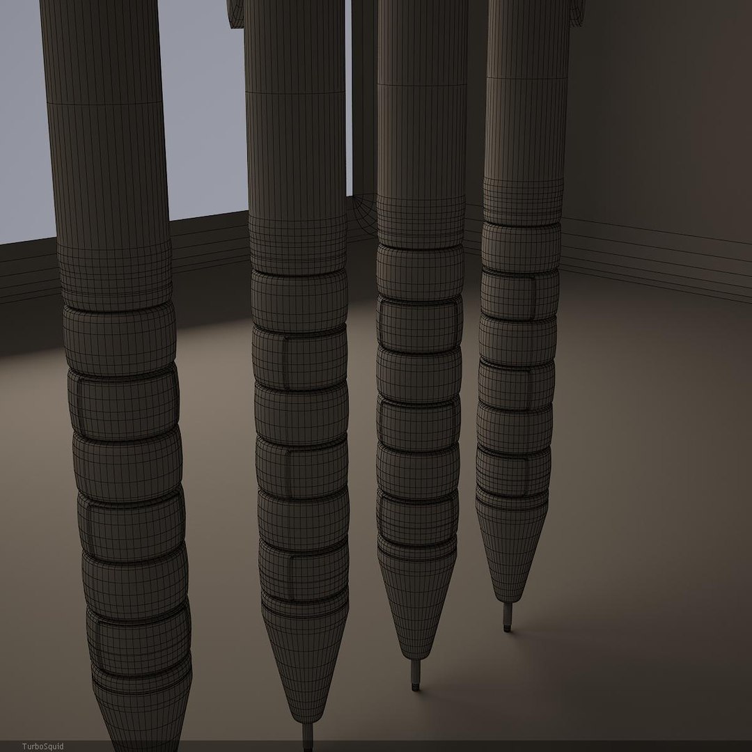 3d rotring renders v-ray model