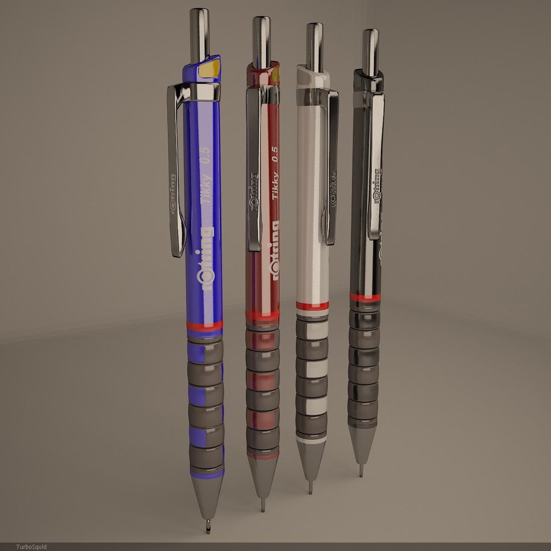 3d rotring renders v-ray model