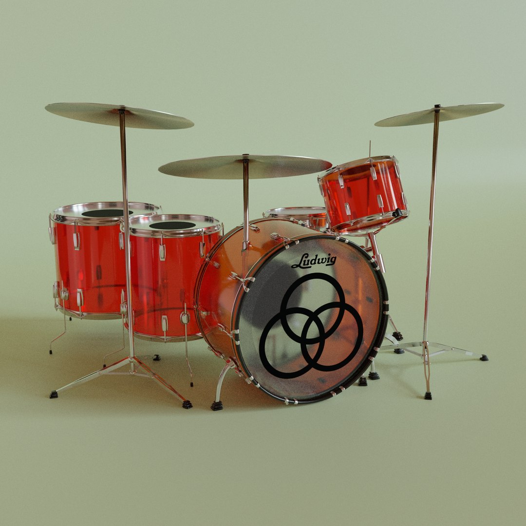 Drum Set 3D Model - TurboSquid 1986220