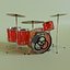 Drum set 3D model