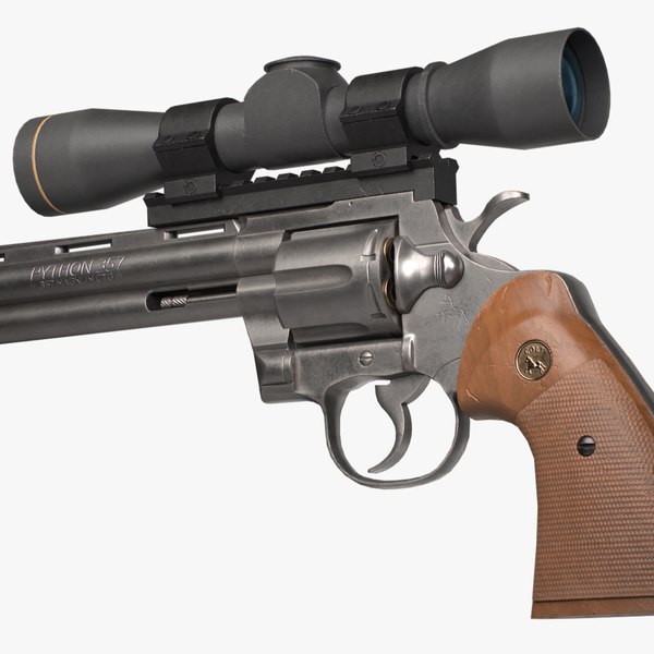 modelo 3d Python Revolver 6 - Mira telescópica - TurboSquid 2240671