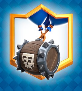 3D Clash Royale Skeleton Barrel Card