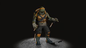 TMNT Michelangelo game ready