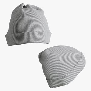Knit Ribbed Beanie - Recolorable Parametric Hat for Metahuman MH U5 MHPKG