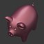 3D model cartoon pig