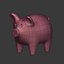 3D model cartoon pig