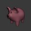 3D model cartoon pig