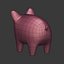 3D model cartoon pig