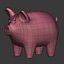 3D model cartoon pig