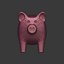3D model cartoon pig