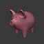 3D model cartoon pig