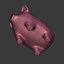 3D model cartoon pig
