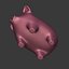 3D model cartoon pig