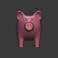3D model cartoon pig