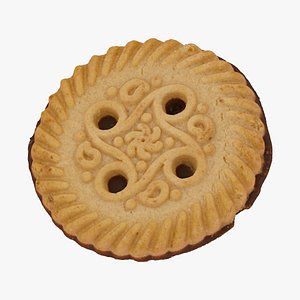 christmas chocolate biscuit 07 3D