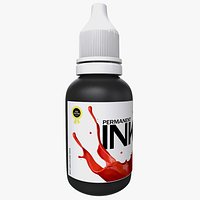 Plastic Tattoo Ink Pigment Bottle