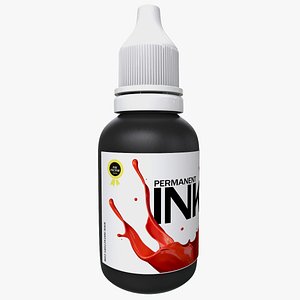 Plastic Tattoo Ink Pigment Bottle