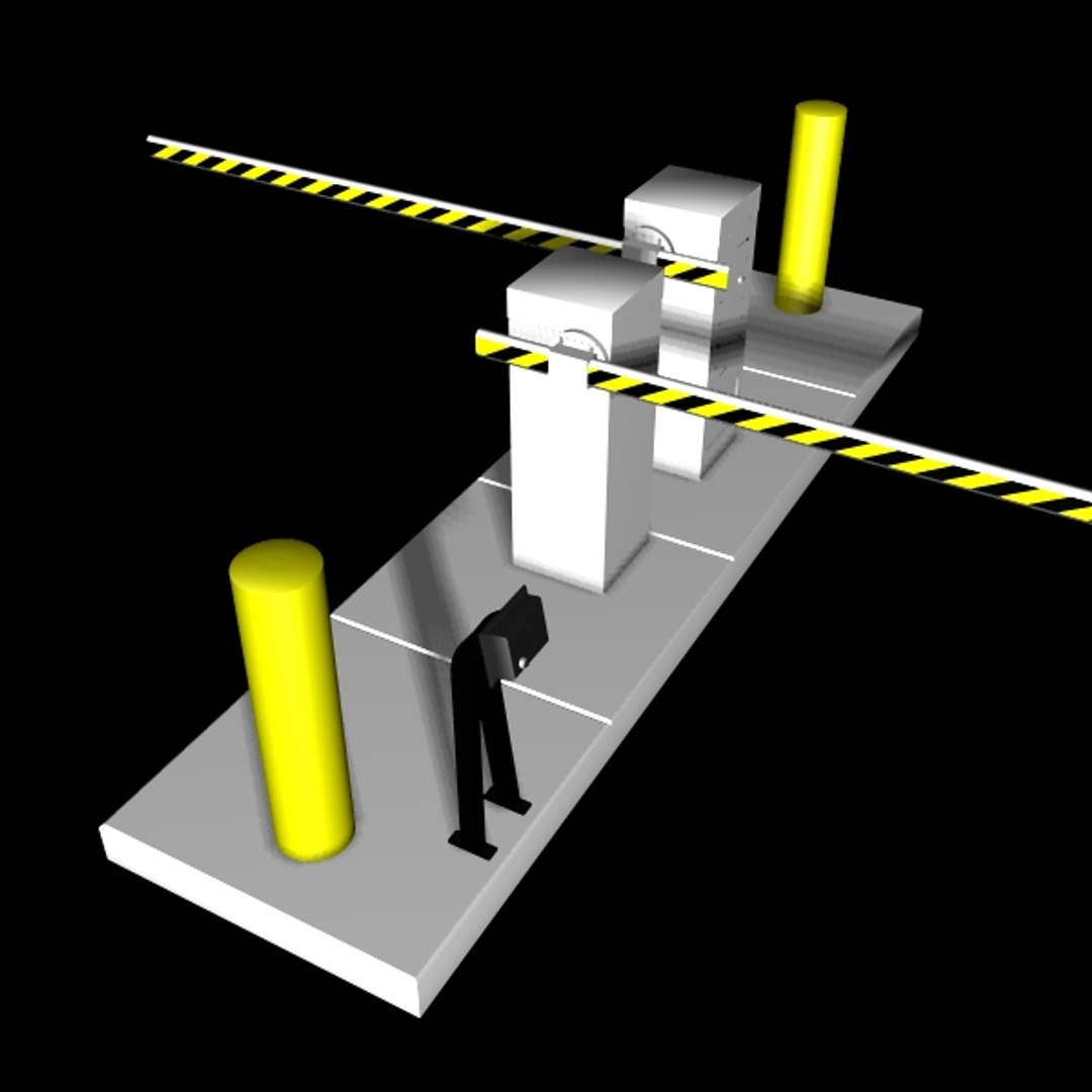 Entrance Barrier Gate 3d 3ds