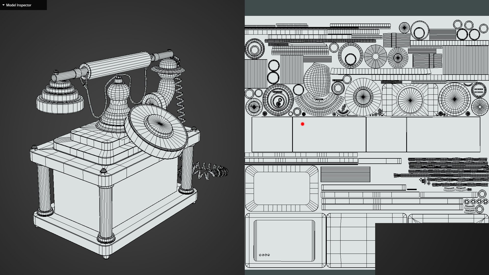 3D Game Ready Antique Vintage Telephone - TurboSquid 2082622