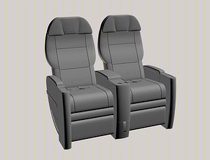 airplane seat of business class