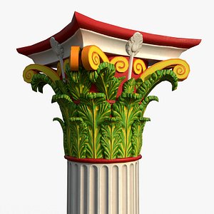 Corinthian Column Polychromy C