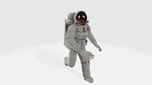 3D Running astronaut