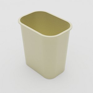 3D Plastic Office Garbage Can model