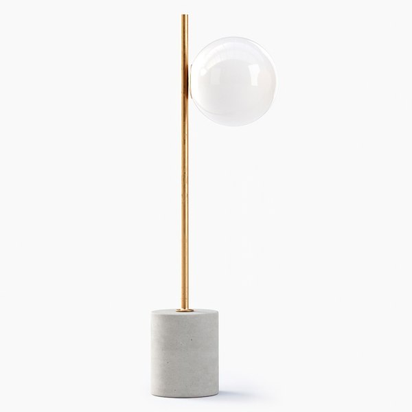 sphere stem table lamp