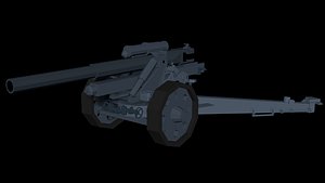 3D sfh18 cannon isometric