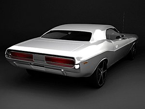 3d dodge challenger car model