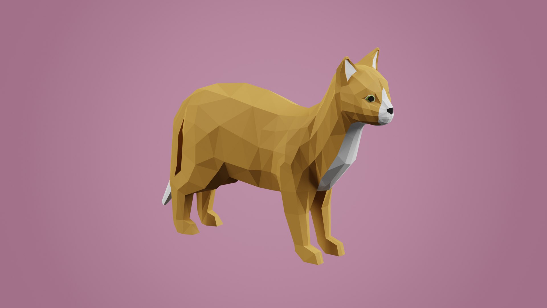 Lowpoly Stylized Cat 3D Model - TurboSquid 2191752