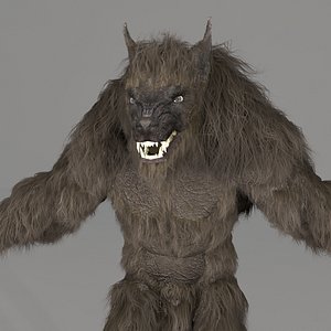 3d model werewolf monster creature