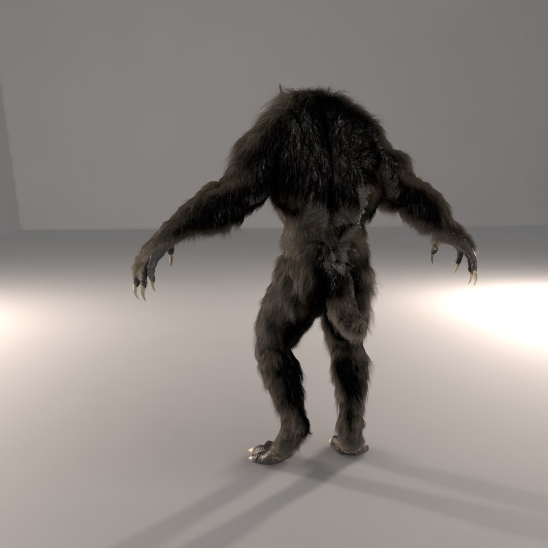 3d model werewolf monster creature