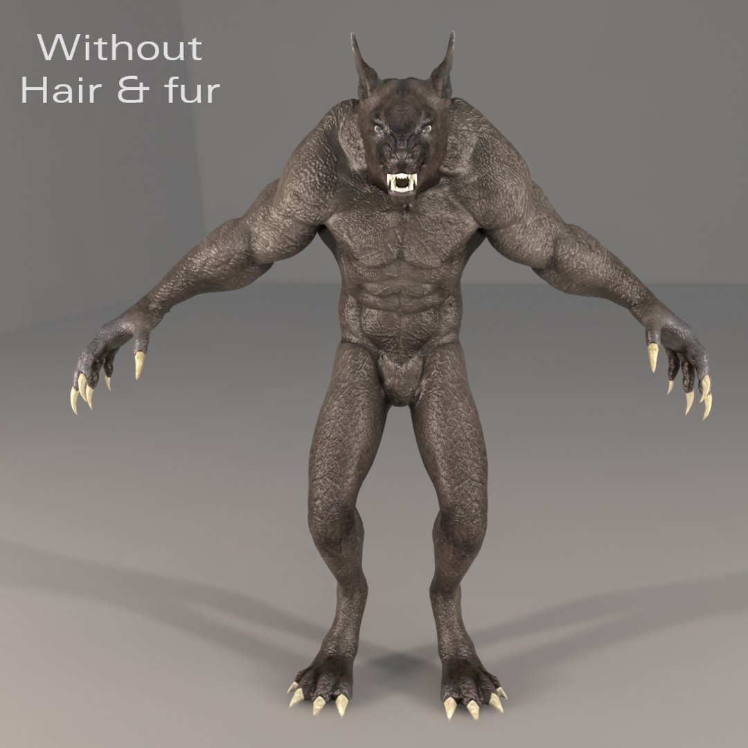 3d model werewolf monster creature