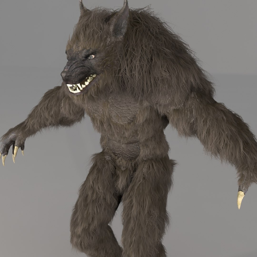 3d model werewolf monster creature