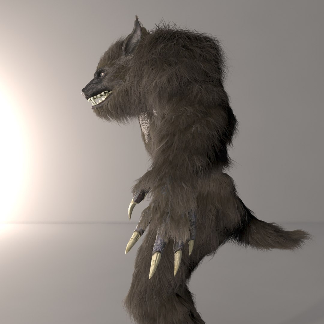 3d model werewolf monster creature