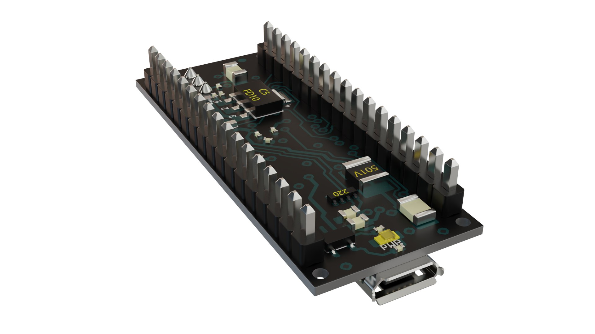 3D Arduino Micro Model - TurboSquid 1770317