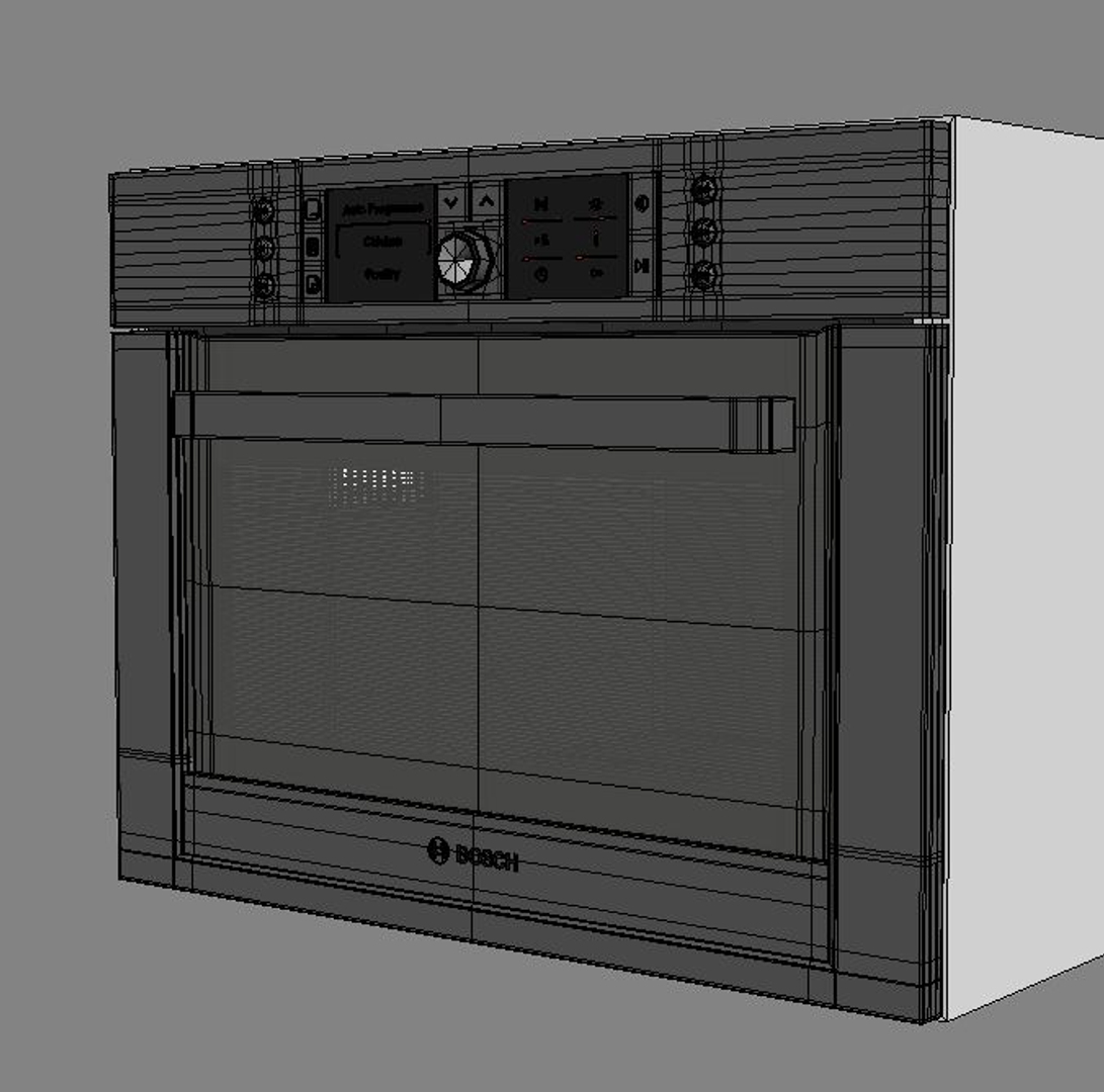 3d bosch integrated microwave model