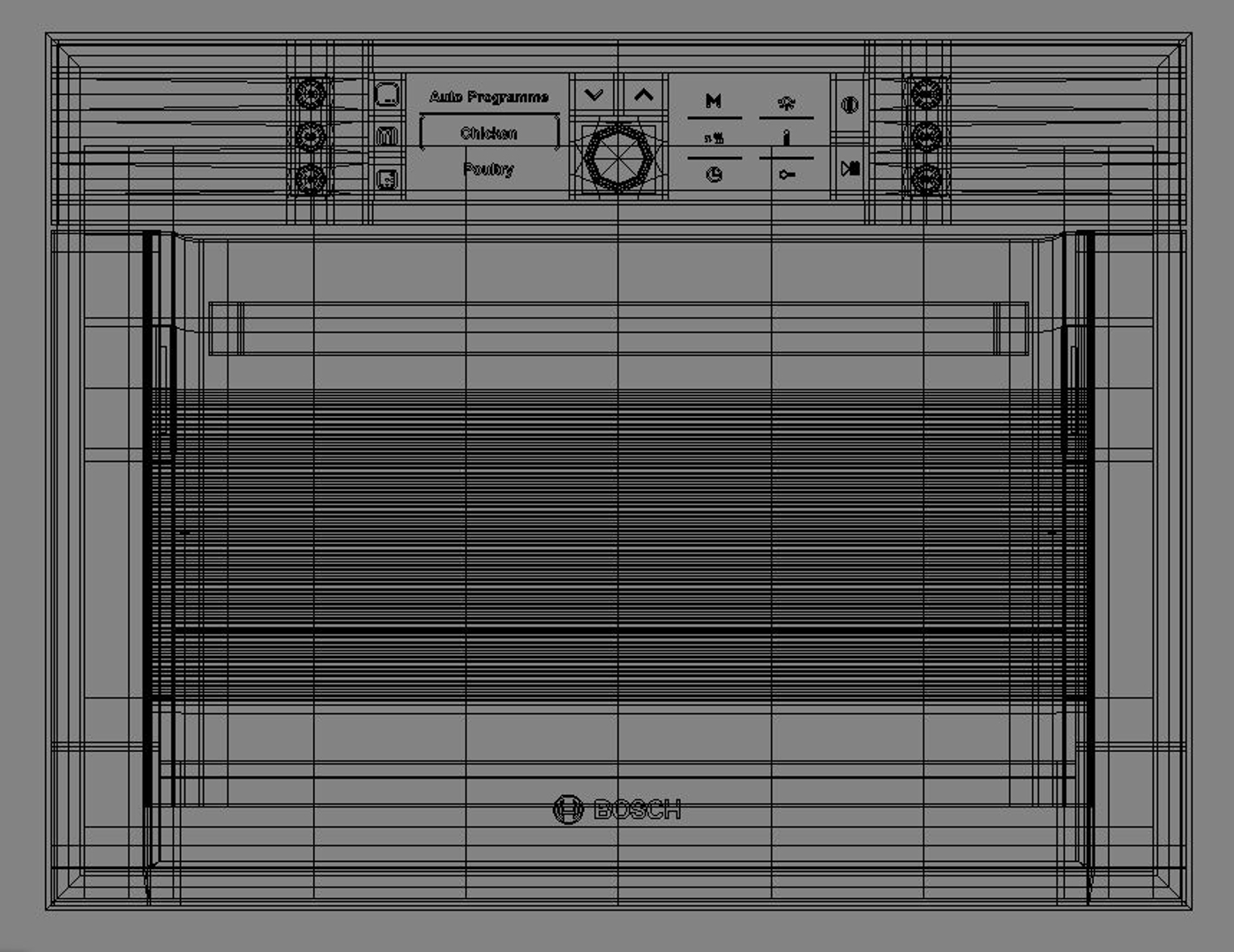 3d bosch integrated microwave model